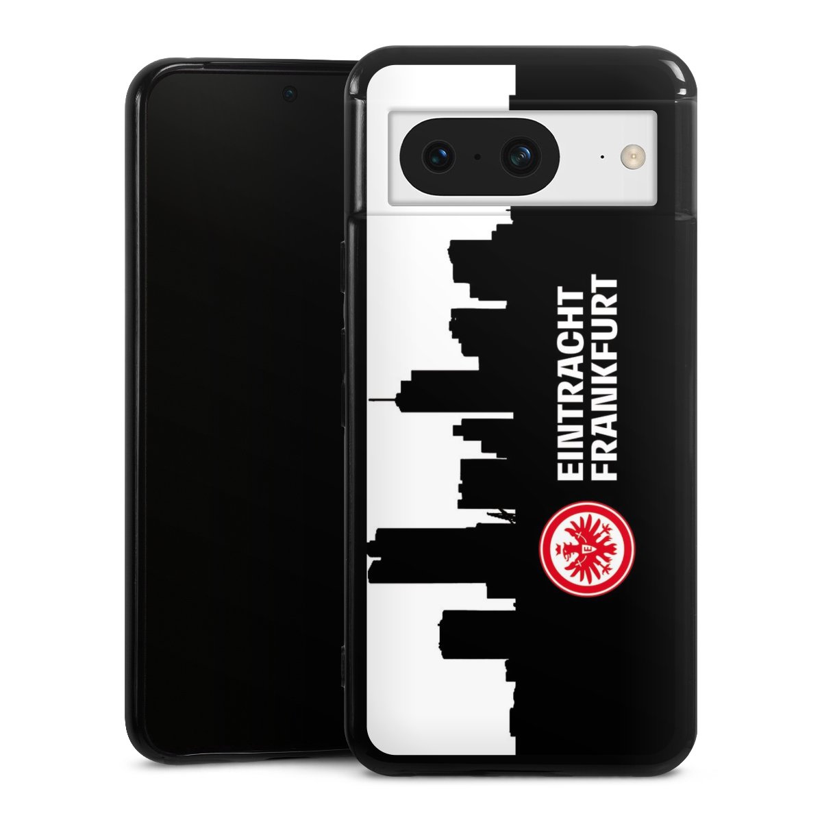 Google Pixel 8 Handy Silikon Hülle Case schwarz Handyhülle Sge Eintracht Frankfurt Official Licensed Product