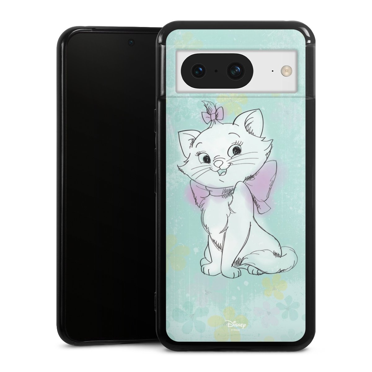 Google Pixel 8 Handy Silikon Hülle Case schwarz Handyhülle Aristocats Mary Disney Official Licensed Product