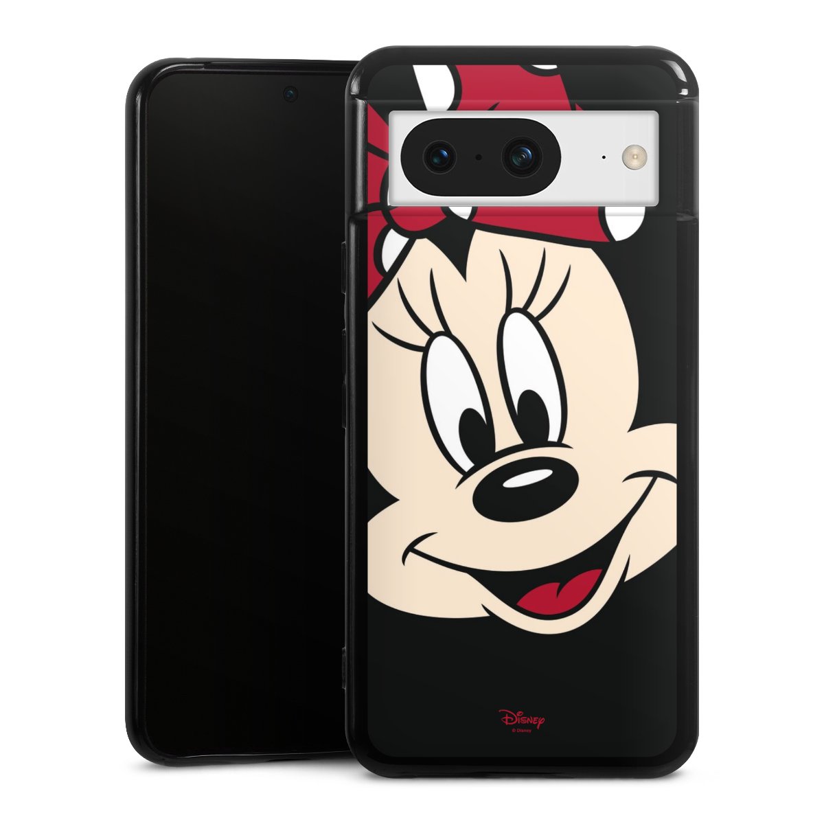 Google Pixel 8 Handy Silikon Hülle Case schwarz Handyhülle Minnie Mouse Official Licensed Product Disney