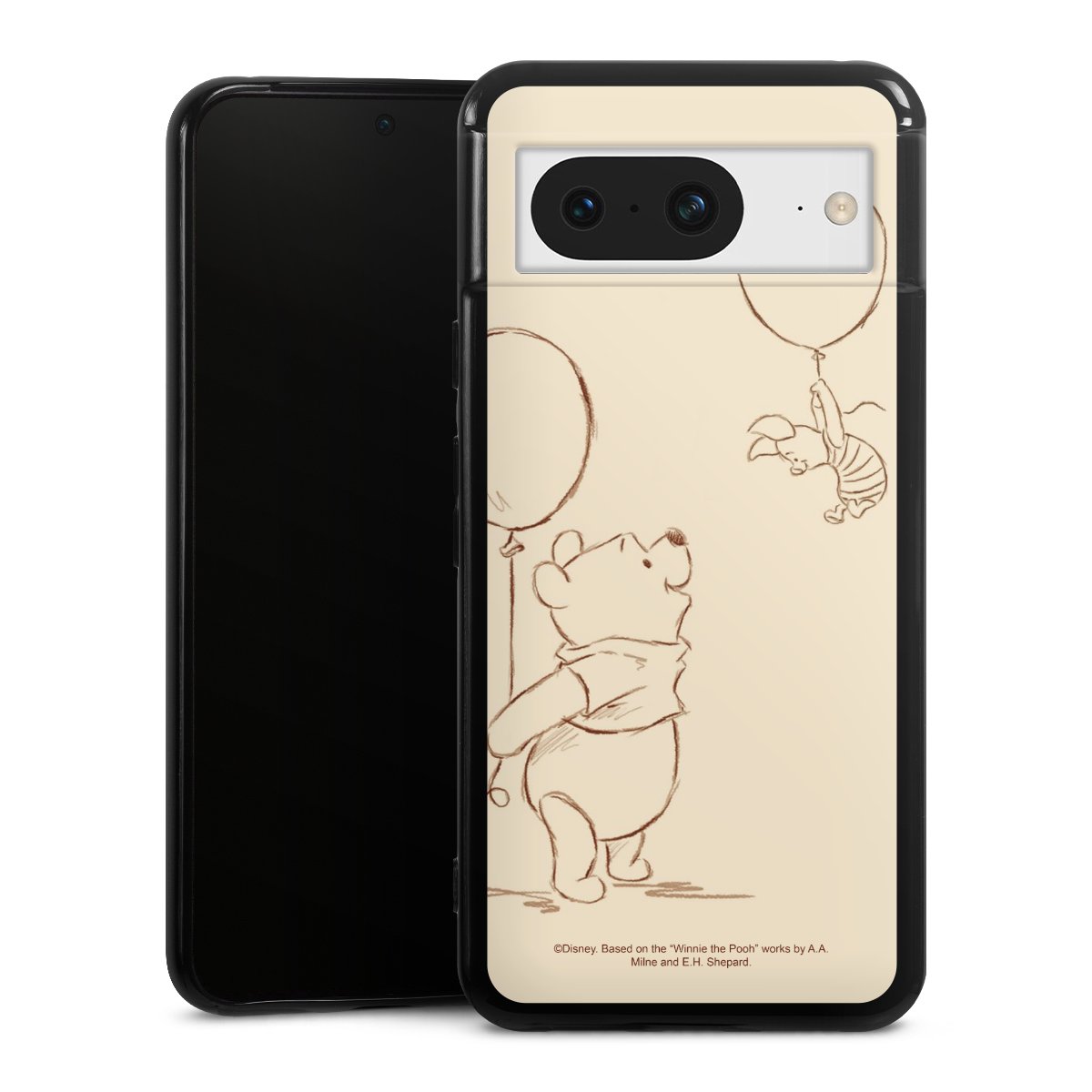 Google Pixel 8 Handy Silikon Hülle Case schwarz Handyhülle Official Licensed Product Winnie The Pooh Disney