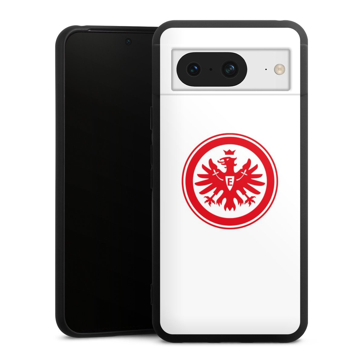 Google Pixel 8 Handy Premium Silikon Hülle Handyhülle schwarz Case Sge Eintracht Frankfurt Official Licensed Product Silikon Premium Case