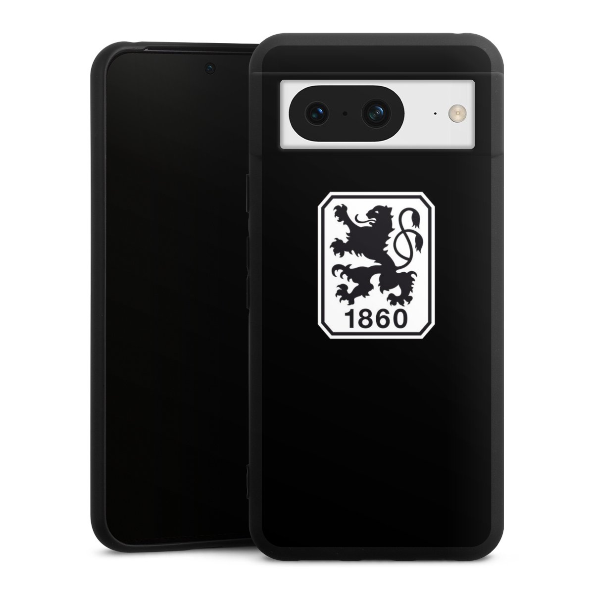 Google Pixel 8 Handy Premium Silikon Hülle Handyhülle schwarz Case Sechzger Official Licensed Product Silikon Premium Case