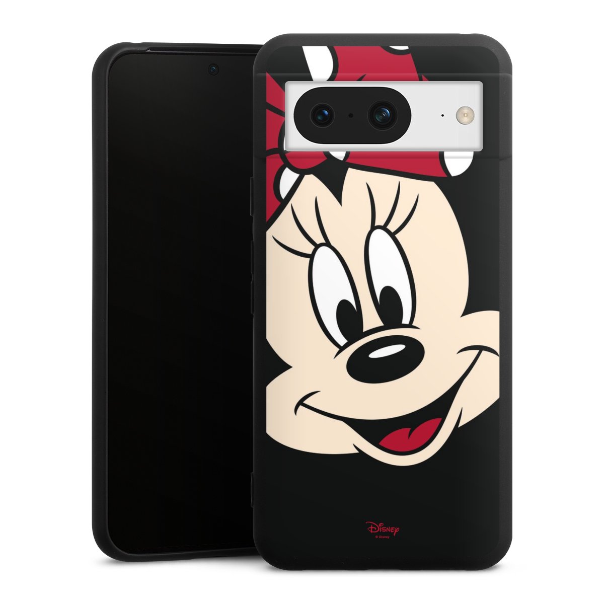 Google Pixel 8 Handy Premium Silikon Hülle Handyhülle schwarz Case Minnie Mouse Official Licensed Product Disney Silikon Premium Case