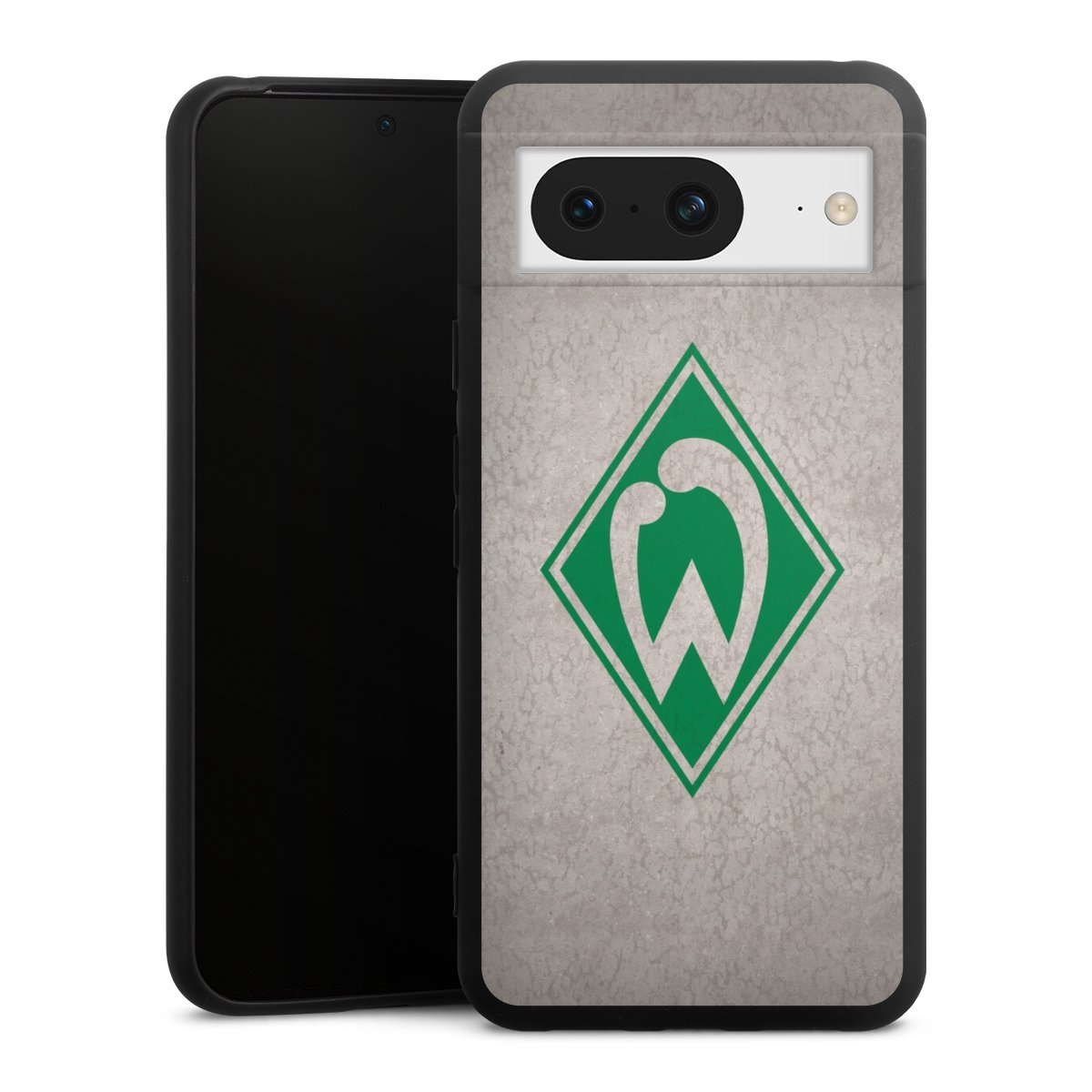 Google Pixel 8 Handy Premium Silikon Hülle Handyhülle schwarz Case Sv Werder Bremen Concrete Official Licensed Product Silikon Premium Case