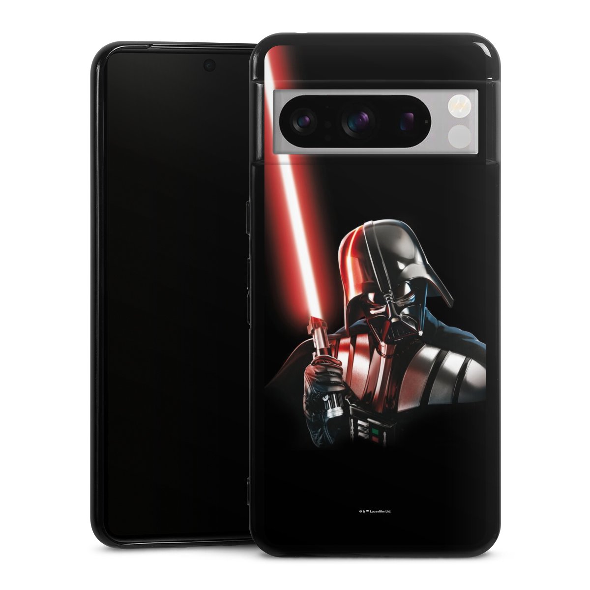 Google Pixel 8 Pro Handy Silikon Hülle Case schwarz Handyhülle Star Wars Merchandise Darth Vader