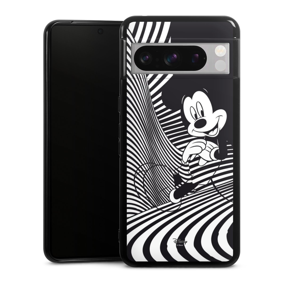 Google Pixel 8 Pro Handy Silikon Hülle Case schwarz Handyhülle Official Licensed Product Disney Mickey Mouse