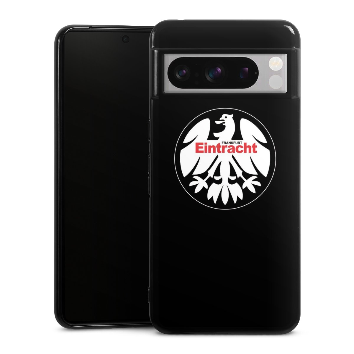 Google Pixel 8 Pro Handy Silikon Hülle Case schwarz Handyhülle Official Licensed Product Eintracht Frankfurt Sge