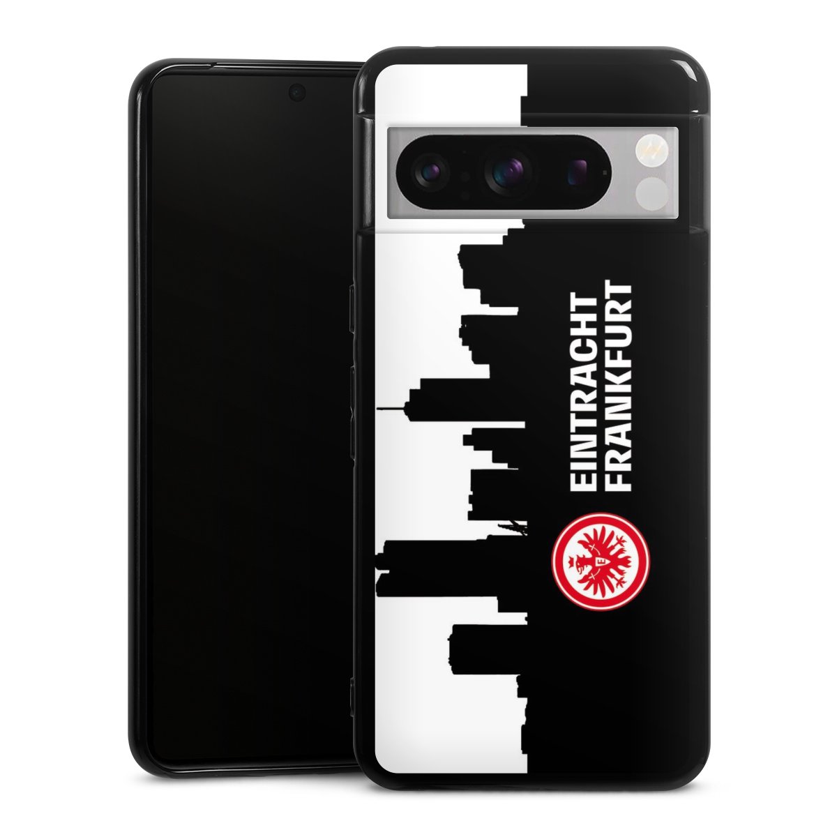 Google Pixel 8 Pro Handy Silikon Hülle Case schwarz Handyhülle Sge Eintracht Frankfurt Official Licensed Product