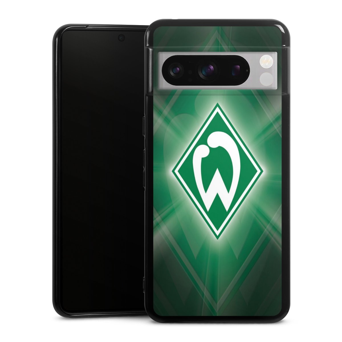 Google Pixel 8 Pro Handy Silikon Hülle Case schwarz Handyhülle Sv Werder Bremen Official Licensed Product Coat Of Arms