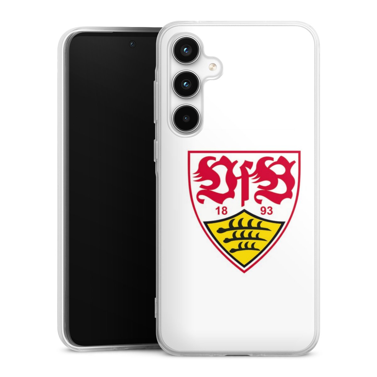 Galaxy A35 5G Handy Silikon Hülle Case transparent Handyhülle Logo Official Licensed Product Vfb Stuttgart Silikon Case