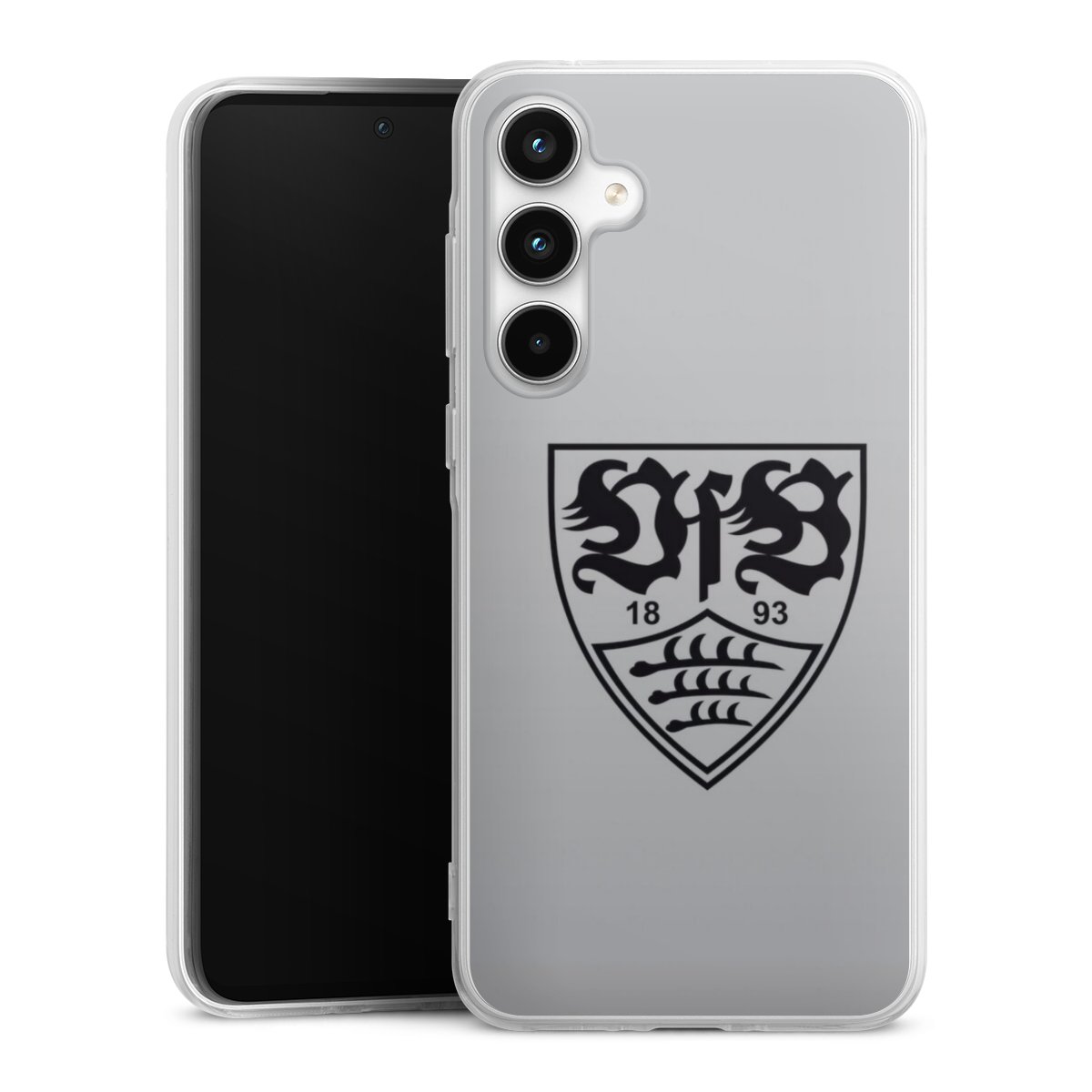 Galaxy A35 5G Handy Silikon Hülle Case transparent Handyhülle Logo Vfb Stuttgart Official Licensed Product Silikon Case