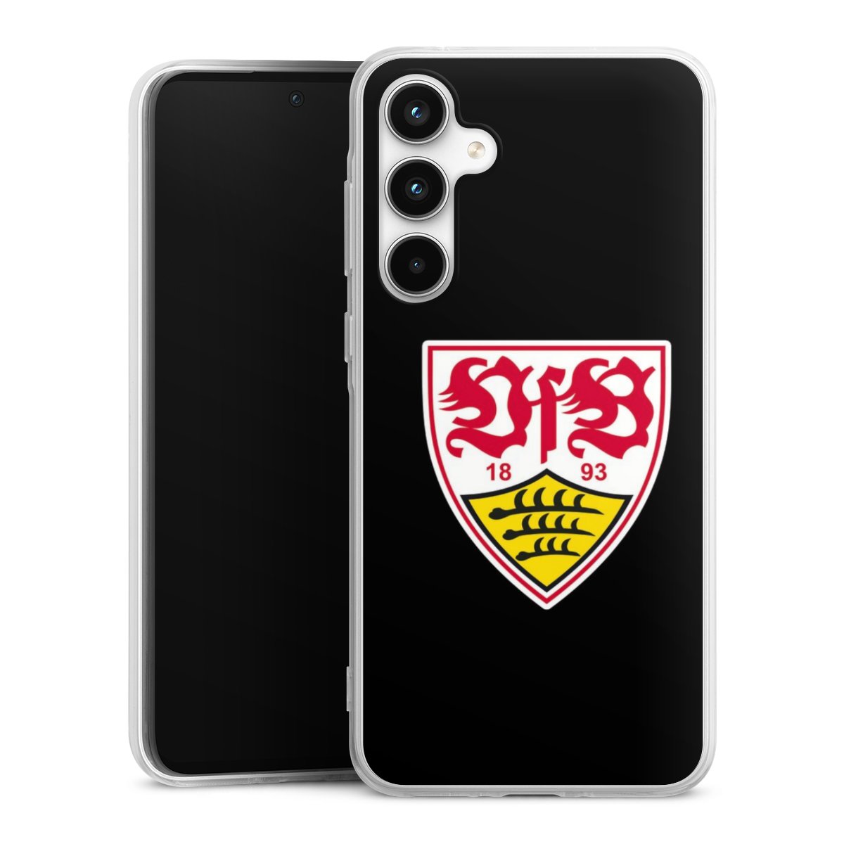 Galaxy A35 5G Handy Silikon Hülle Case transparent Handyhülle Vfb Stuttgart Official Licensed Product Coat Of Arms Silikon Case