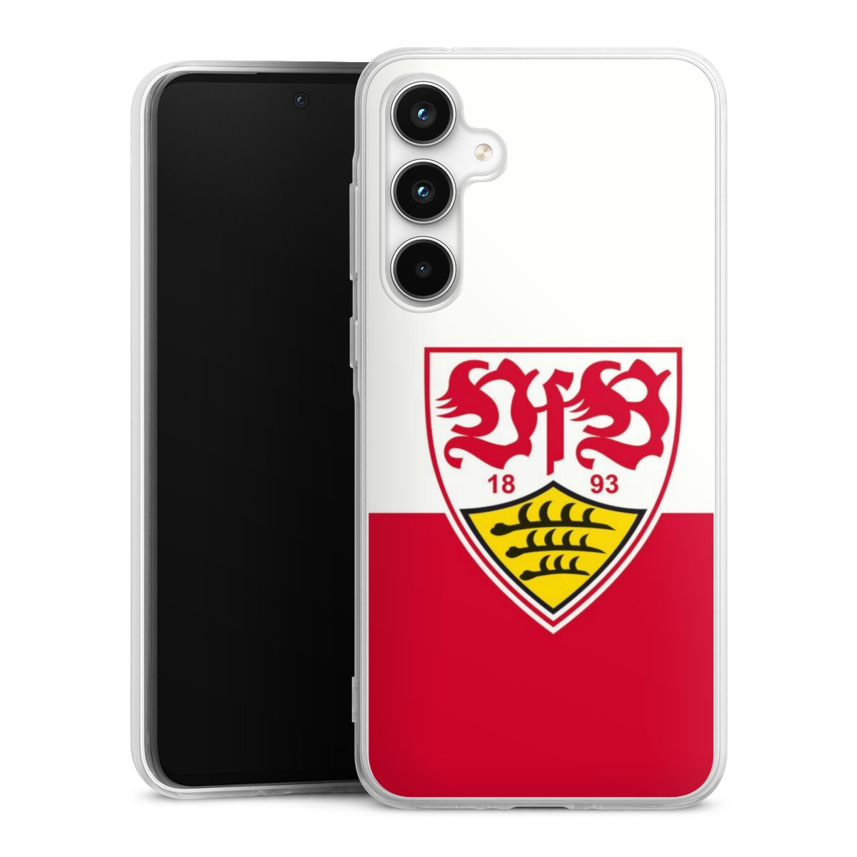 Galaxy A35 5G Handy Silikon Hülle Case transparent Handyhülle Official Licensed Product Logo Vfb Stuttgart Silikon Case