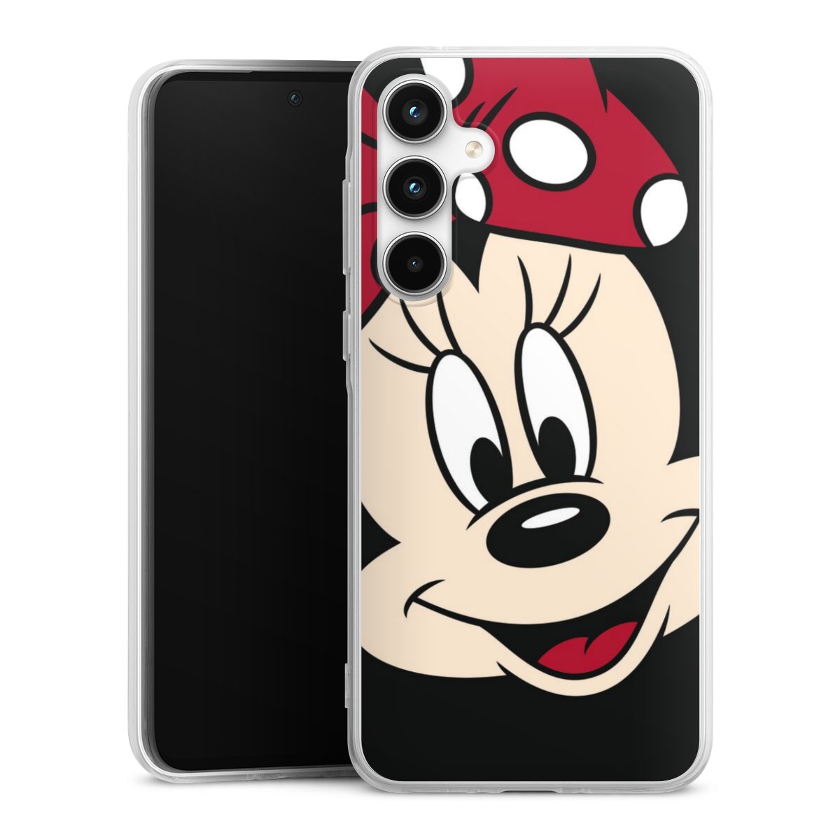 Galaxy A35 5G Handy Silikon Hülle Case transparent Handyhülle Minnie Mouse Official Licensed Product Disney Silikon Case