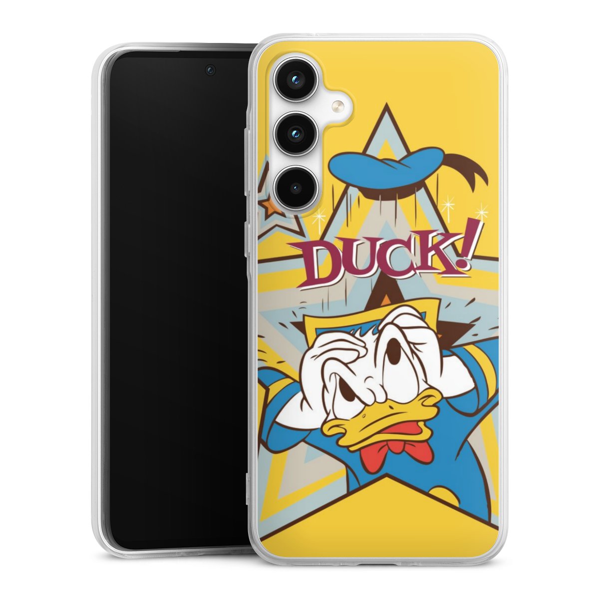 Galaxy A35 5G Handy Silikon Hülle Case transparent Handyhülle Official Licensed Product Donald Duck Disney Silikon Case