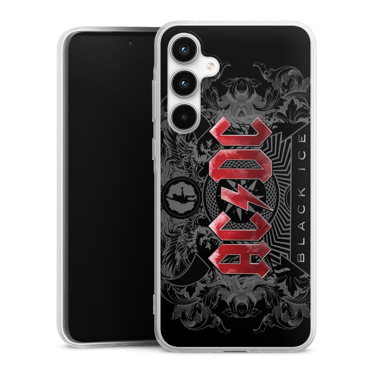 Galaxy A35 5G Handy Silikon Hülle Case transparent Handyhülle Merchandise Black Ice Acdc Silikon Case