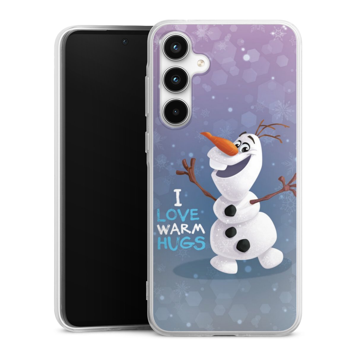 Galaxy A35 5G Handy Silikon Hülle Case transparent Handyhülle Frozen Frozen Olaf Official Licensed Product Silikon Case