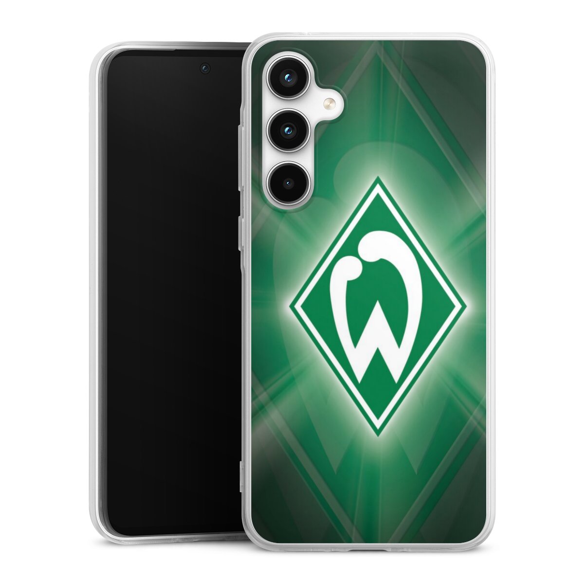 Galaxy A35 5G Handy Silikon Hülle Case transparent Handyhülle Sv Werder Bremen Official Licensed Product Coat Of Arms Silikon Case