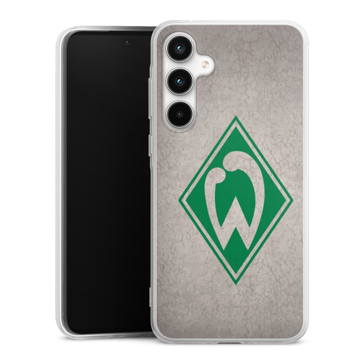 Galaxy A35 5G Handy Silikon Hülle Case transparent Handyhülle Sv Werder Bremen Concrete Official Licensed Product Silikon Case