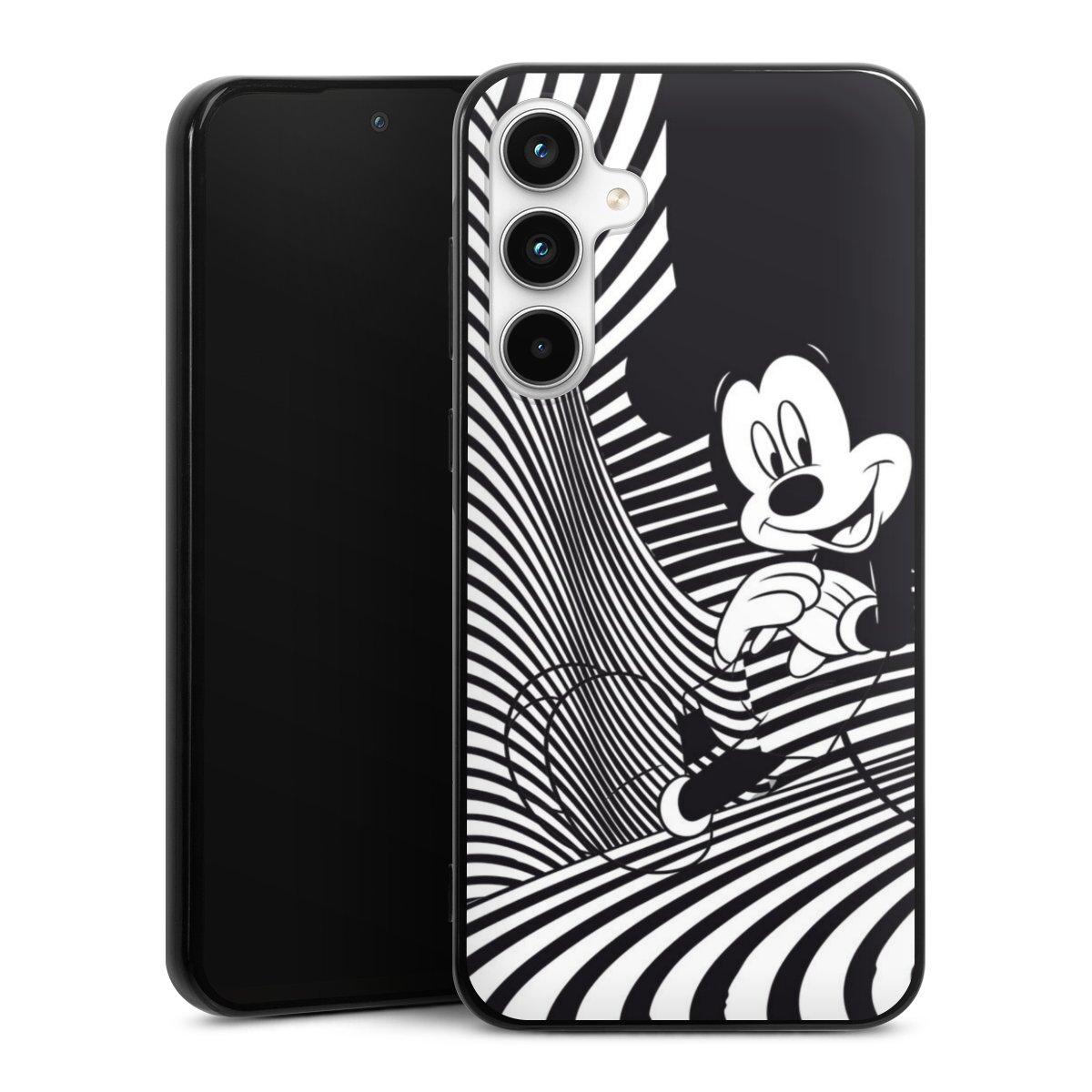 Galaxy A35 5G Handy Silikon Hülle Case schwarz Handyhülle Disney Official Licensed Product Mickey Mouse