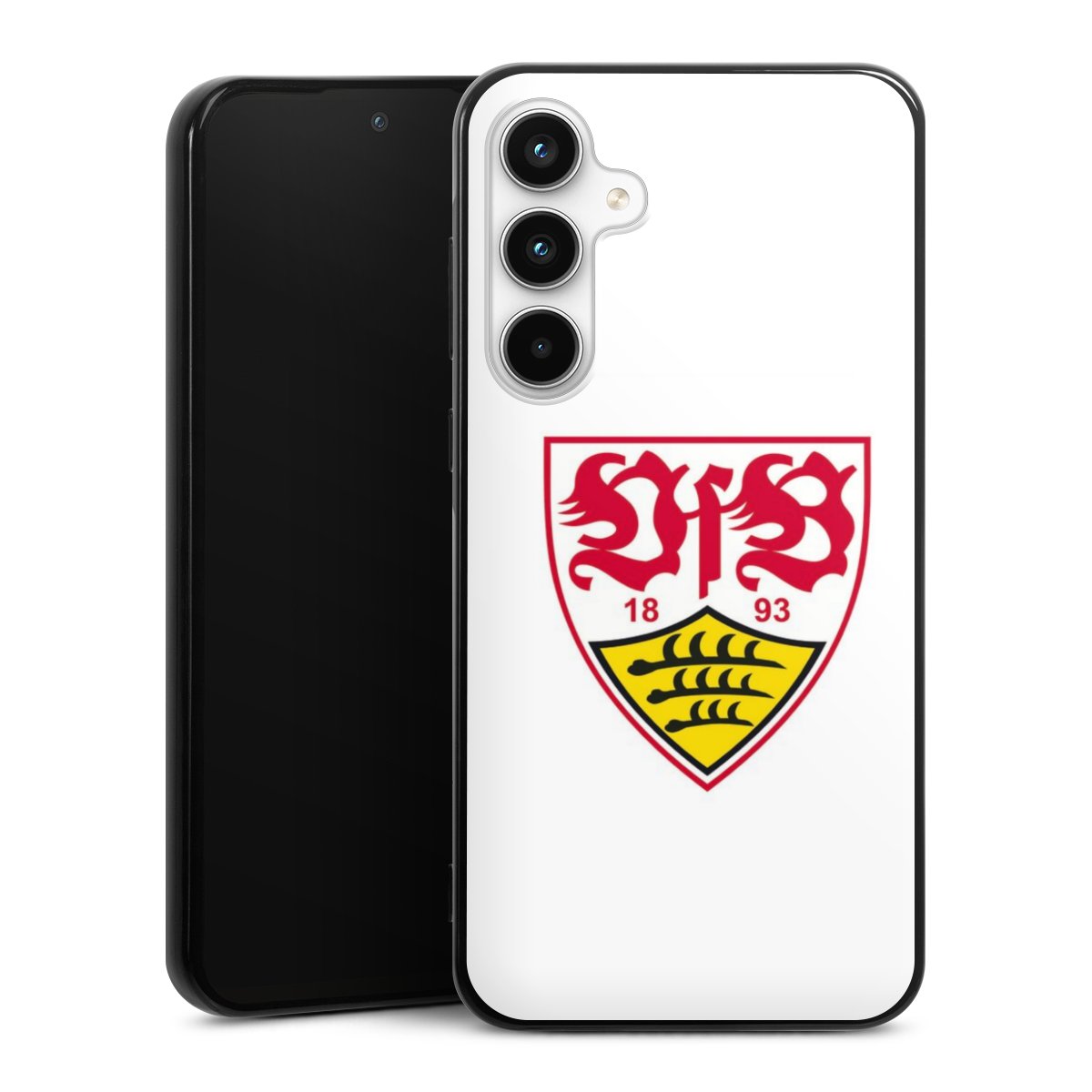 Galaxy A35 5G Handy Silikon Hülle Case schwarz Handyhülle Logo Official Licensed Product Vfb Stuttgart