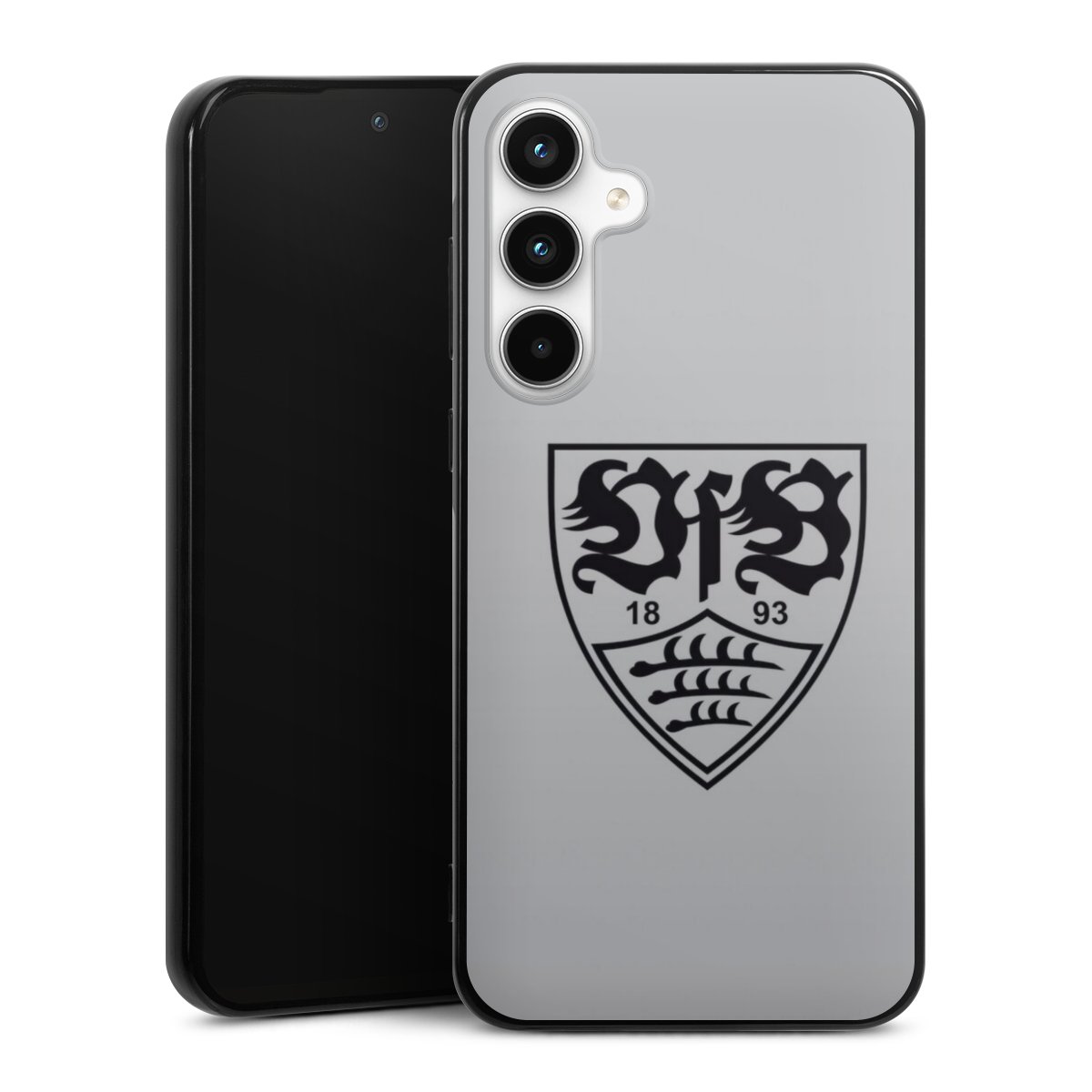 Galaxy A35 5G Handy Silikon Hülle Case schwarz Handyhülle Logo Vfb Stuttgart Official Licensed Product