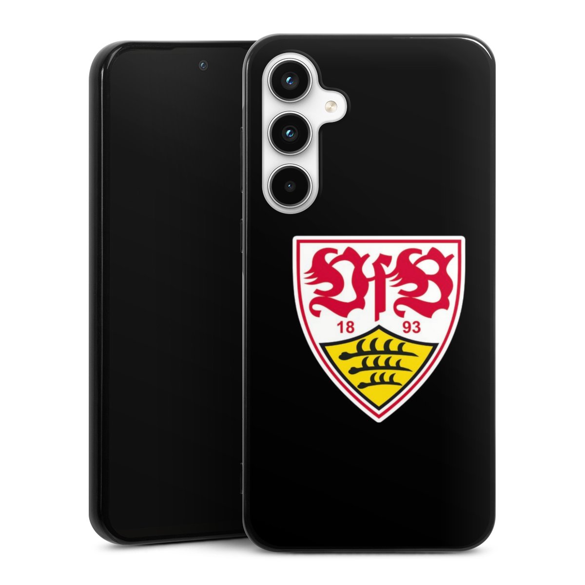 Galaxy A35 5G Handy Silikon Hülle Case schwarz Handyhülle Vfb Stuttgart Official Licensed Product Coat Of Arms