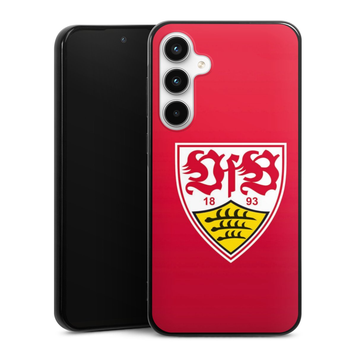 Galaxy A35 5G Handy Silikon Hülle Case schwarz Handyhülle Official Licensed Product Vfb Stuttgart