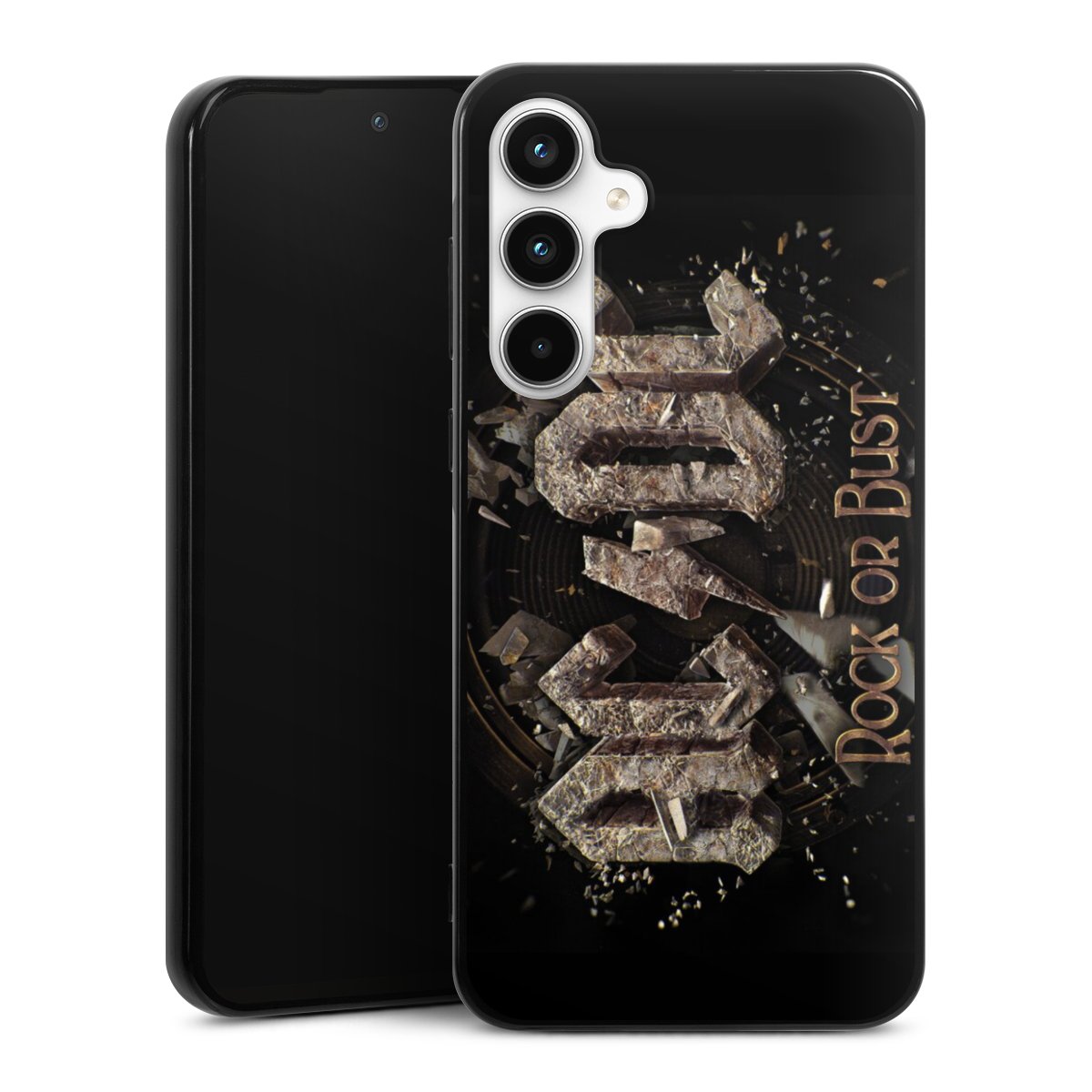 Galaxy A35 5G Handy Silikon Hülle Case schwarz Handyhülle Acdc Official Licensed Product Rock Or Bust