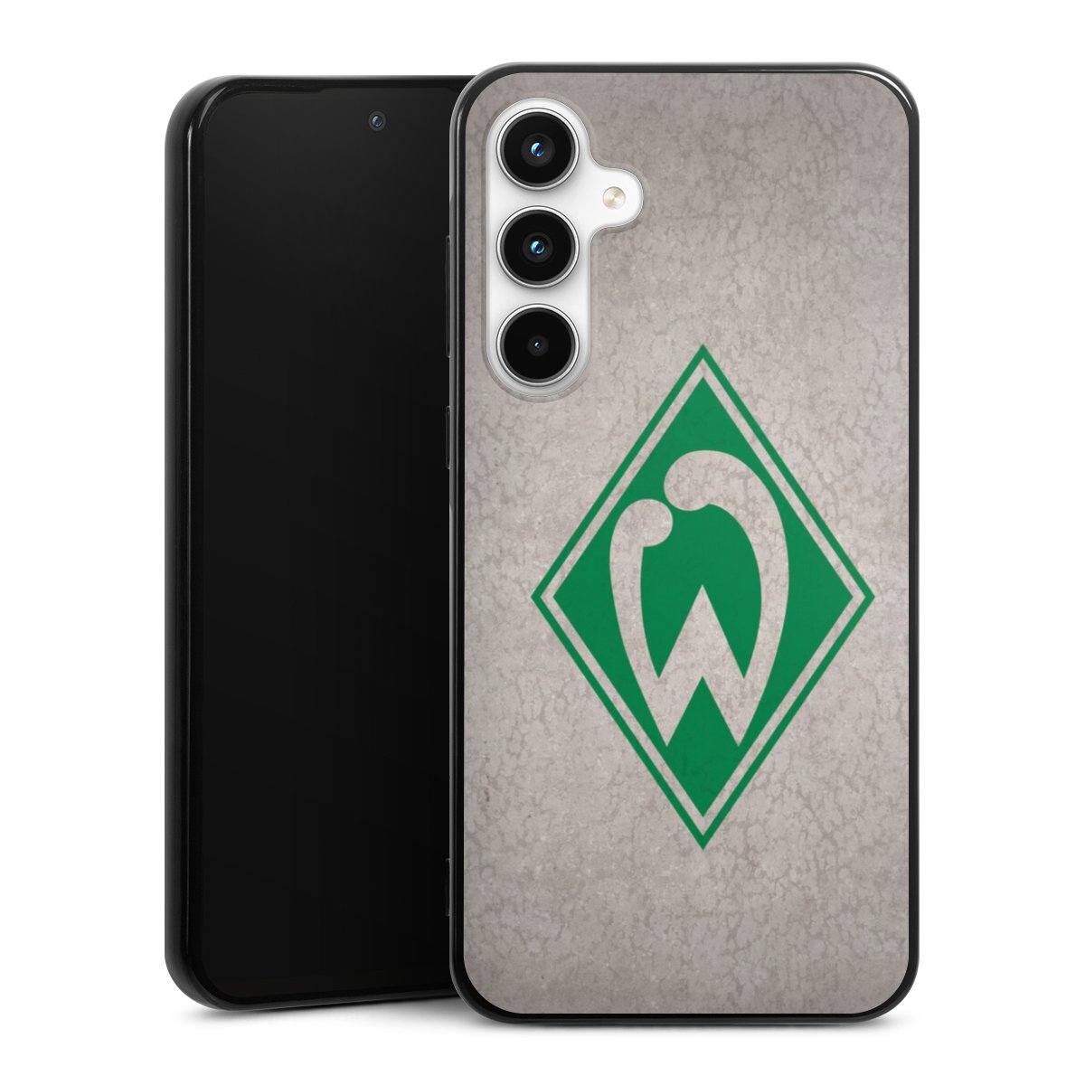 Galaxy A35 5G Handy Silikon Hülle Case schwarz Handyhülle Sv Werder Bremen Concrete Official Licensed Product