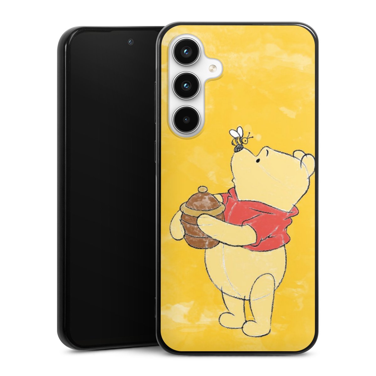 Galaxy A35 5G Handy Silikon Hülle Case schwarz Handyhülle Official Licensed Product Winnie The Pooh Disney