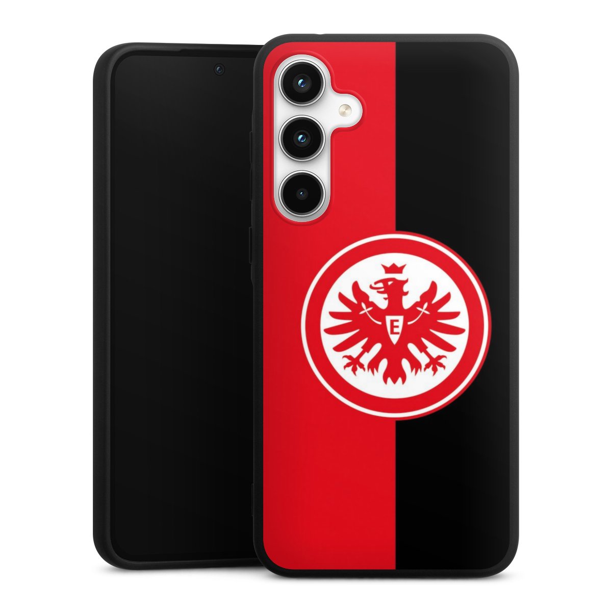 Galaxy A35 5G Handy Premium Silikon Hülle Handyhülle schwarz Case Official Licensed Product Eintracht Frankfurt Sge Silikon Premium Case