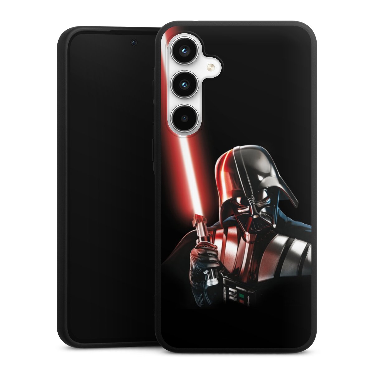 Galaxy A35 5G Handy Premium Silikon Hülle Handyhülle schwarz Case Star Wars Merchandise Darth Vader Silikon Premium Case