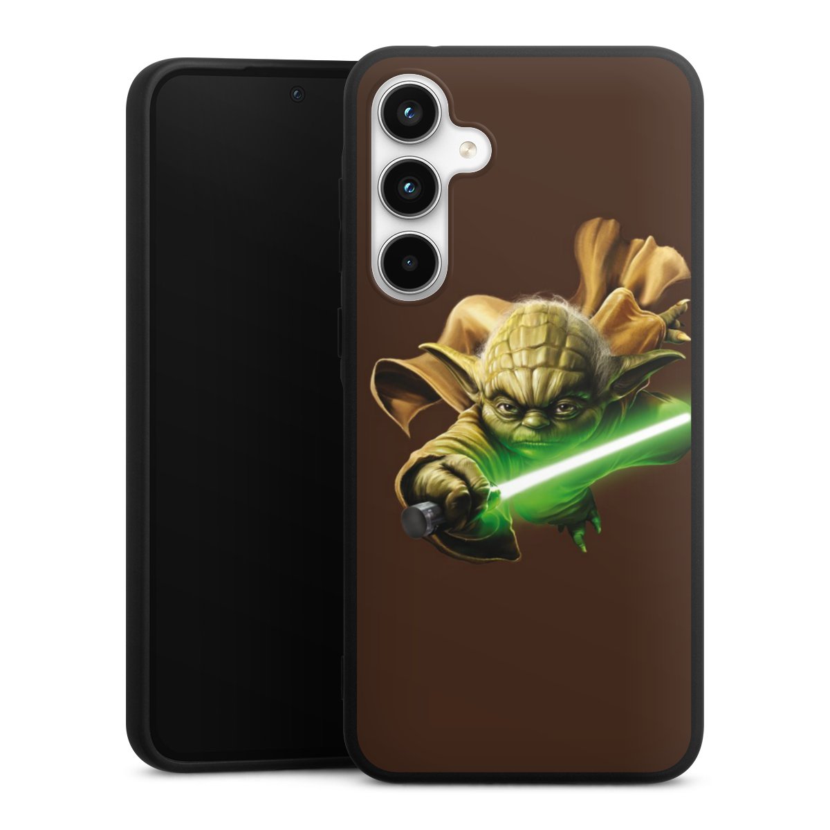 Galaxy A35 5G Handy Premium Silikon Hülle Handyhülle schwarz Case Yoda Merchandise Star Wars Silikon Premium Case