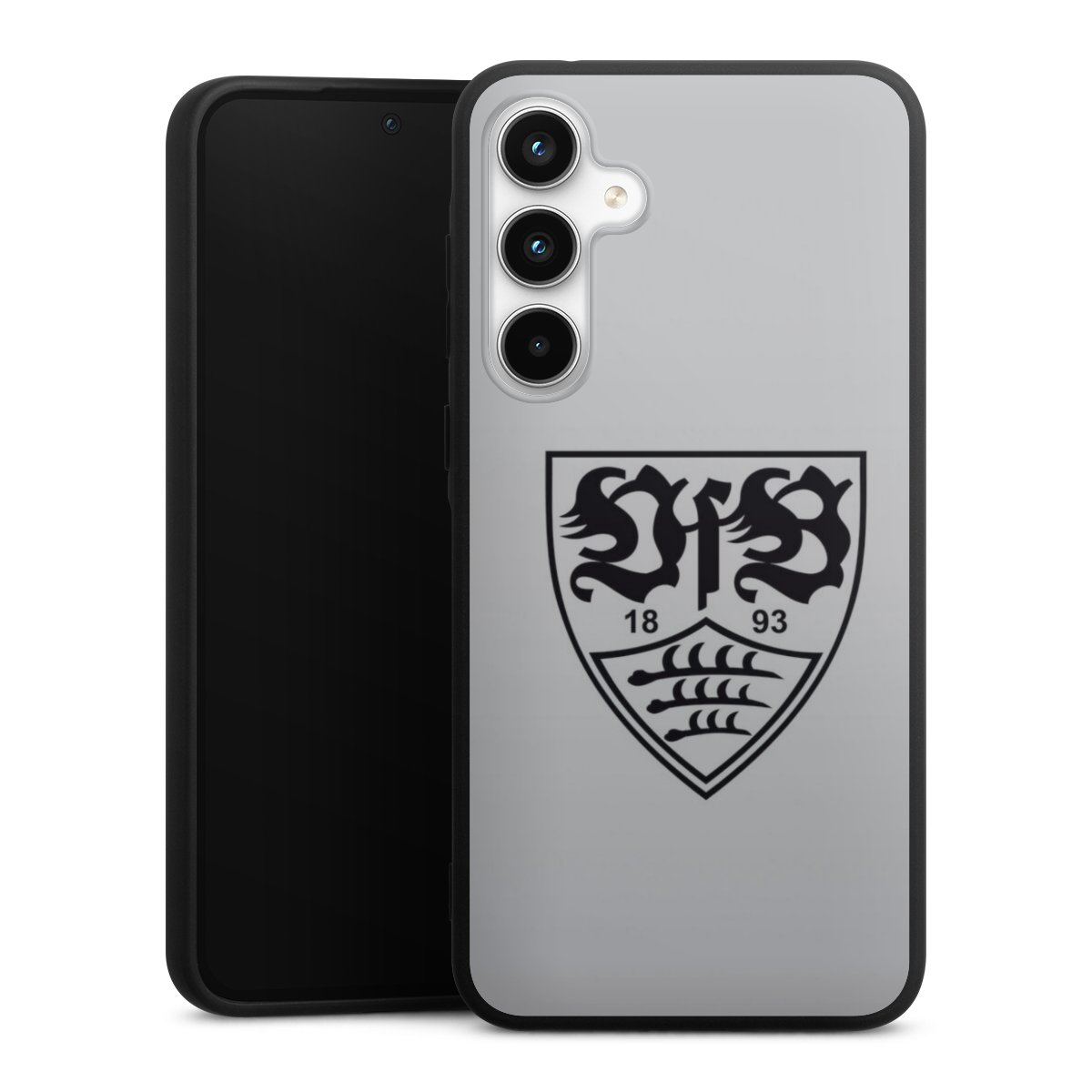 Galaxy A35 5G Handy Premium Silikon Hülle Handyhülle schwarz Case Logo Vfb Stuttgart Official Licensed Product Silikon Premium Case