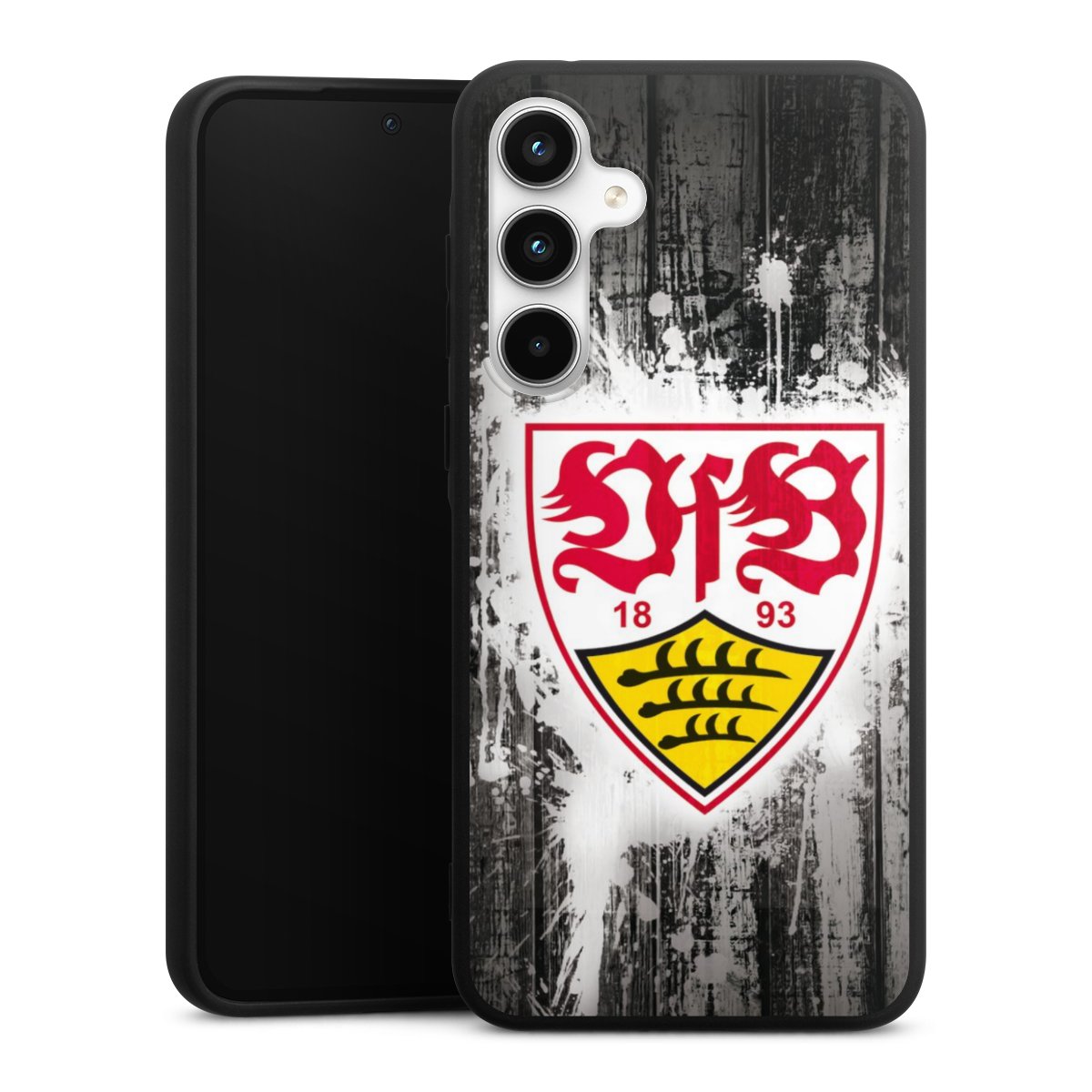 Galaxy A35 5G Handy Premium Silikon Hülle Handyhülle schwarz Case Vfb Stuttgart Official Licensed Product Silikon Premium Case