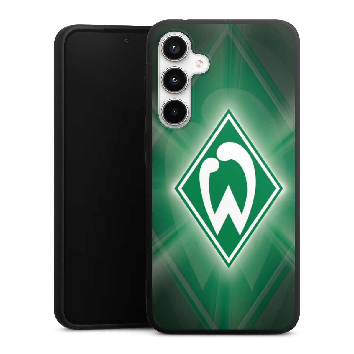 Galaxy A35 5G Handy Premium Silikon Hülle Handyhülle schwarz Case Sv Werder Bremen Official Licensed Product Coat Of Arms Silikon Premium Case