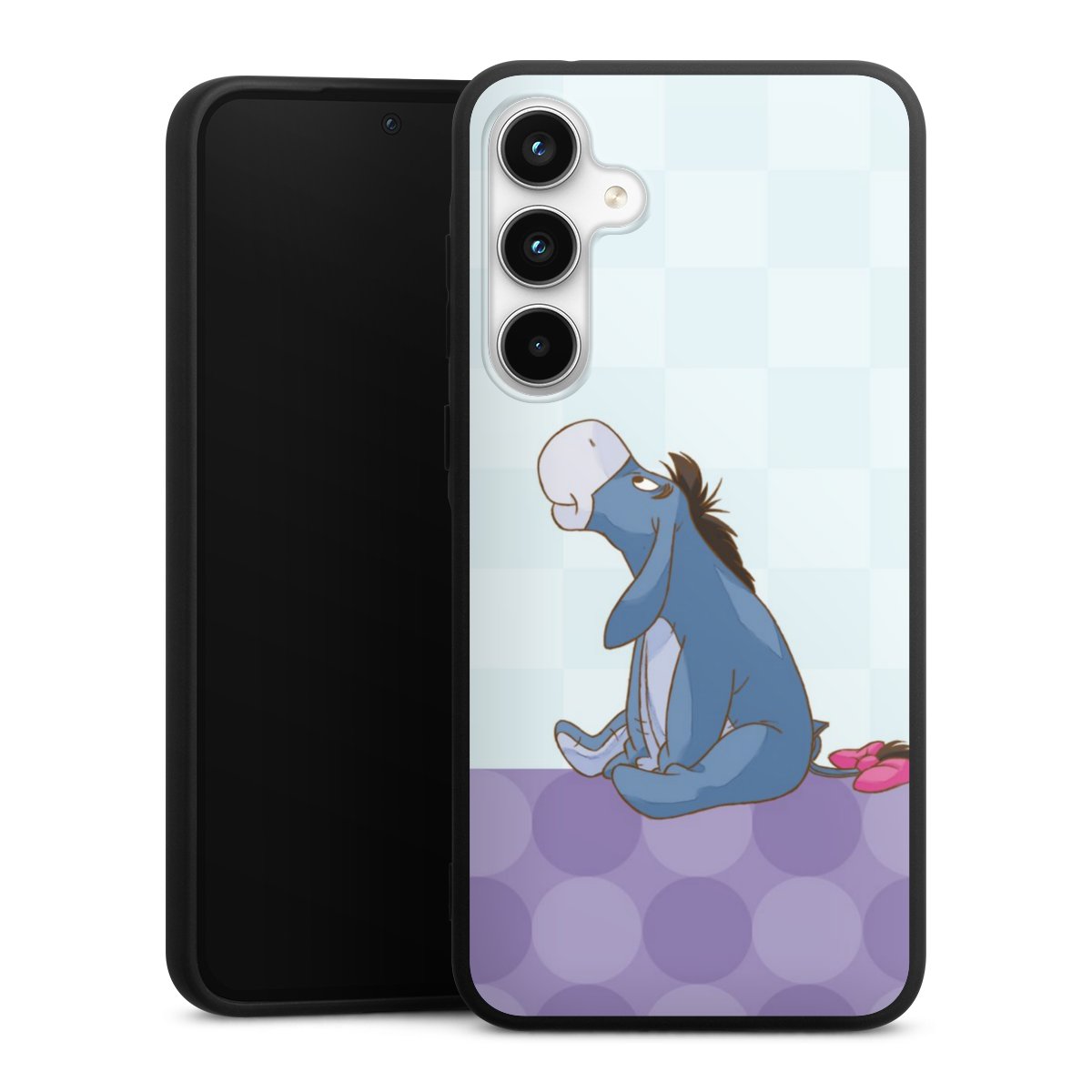 Galaxy A35 5G Handy Premium Silikon Hülle Handyhülle schwarz Case Disney Donkey Winnie The Pooh Silikon Premium Case