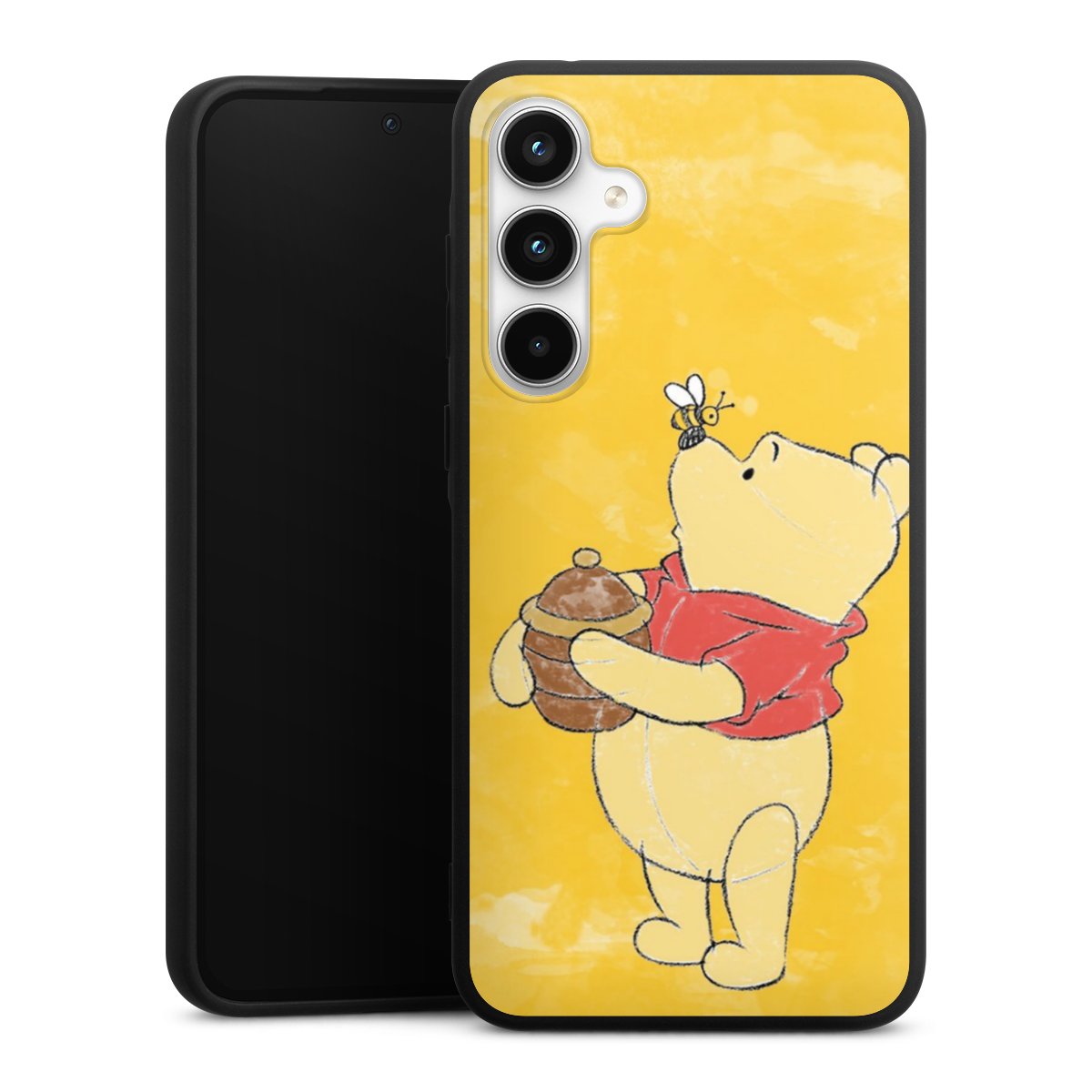 Galaxy A35 5G Handy Premium Silikon Hülle Handyhülle schwarz Case Official Licensed Product Winnie The Pooh Disney Silikon Premium Case