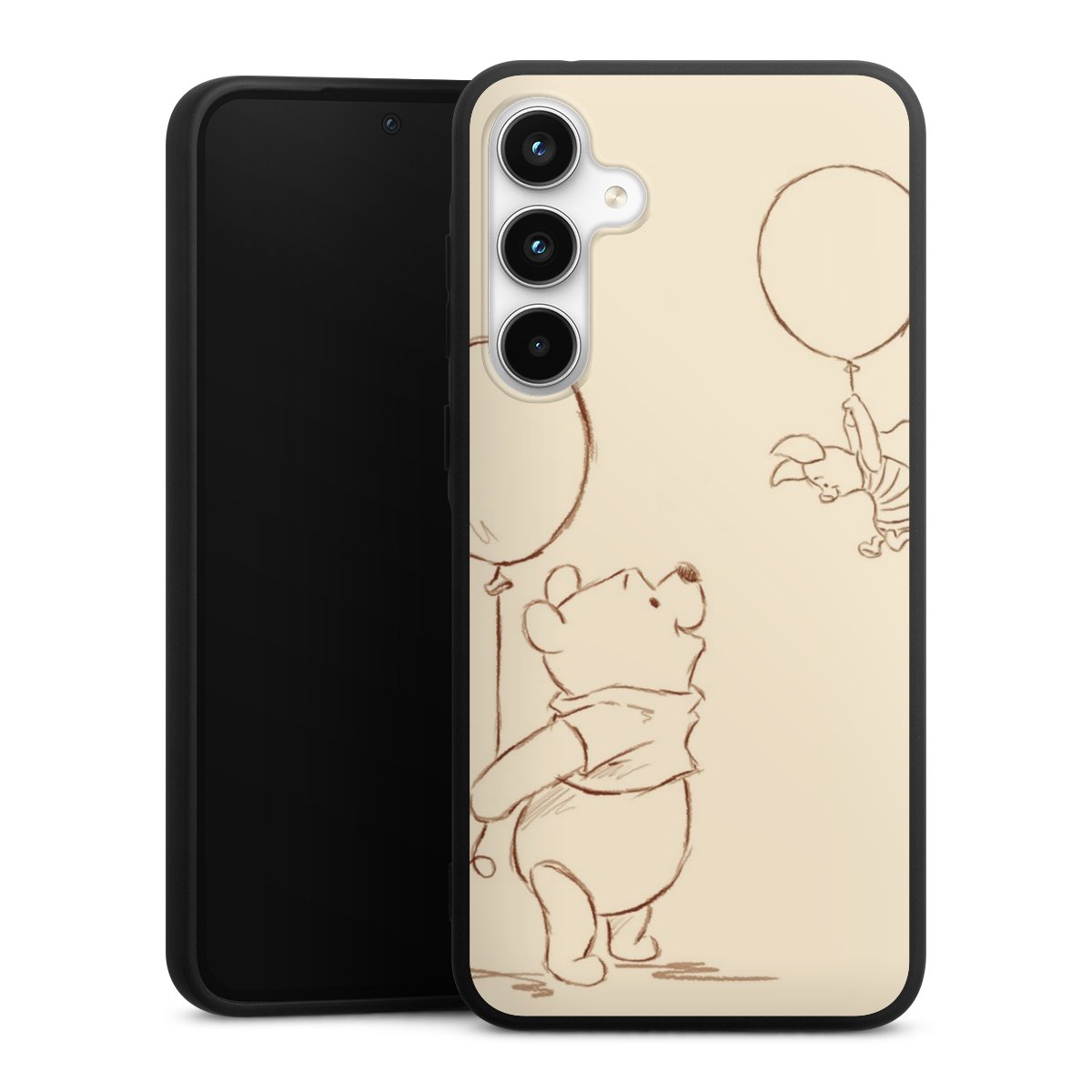 Galaxy A35 5G Handy Premium Silikon Hülle Handyhülle schwarz Case Official Licensed Product Winnie The Pooh Disney Silikon Premium Case