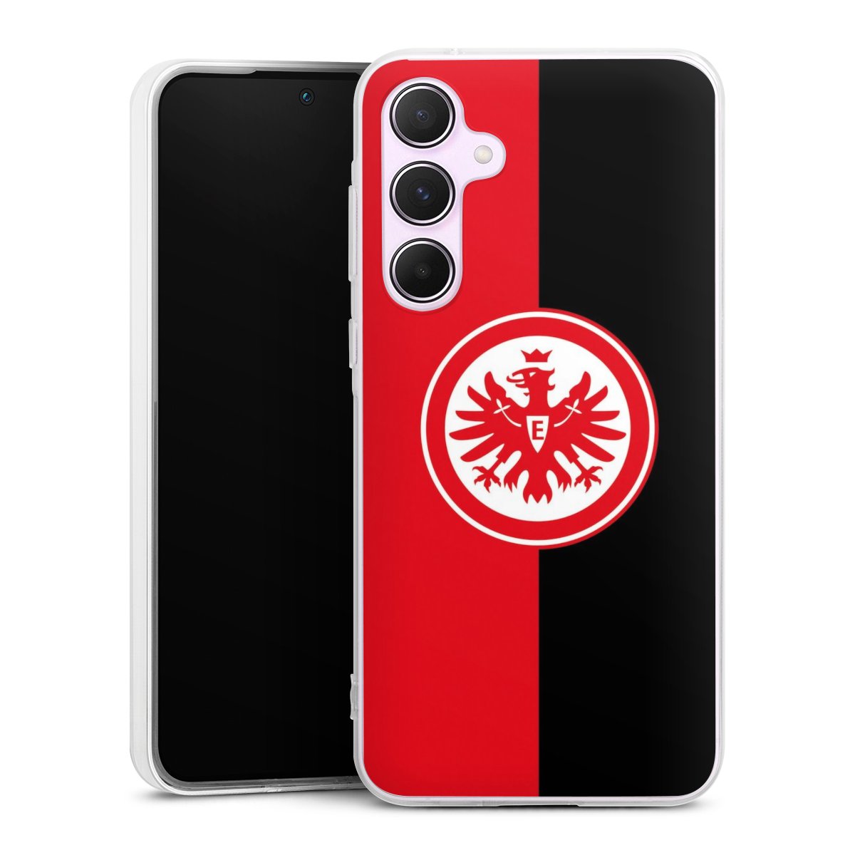 Galaxy A55 5G Handy Silikon Hülle Case transparent Handyhülle Official Licensed Product Eintracht Frankfurt Sge Silikon Case