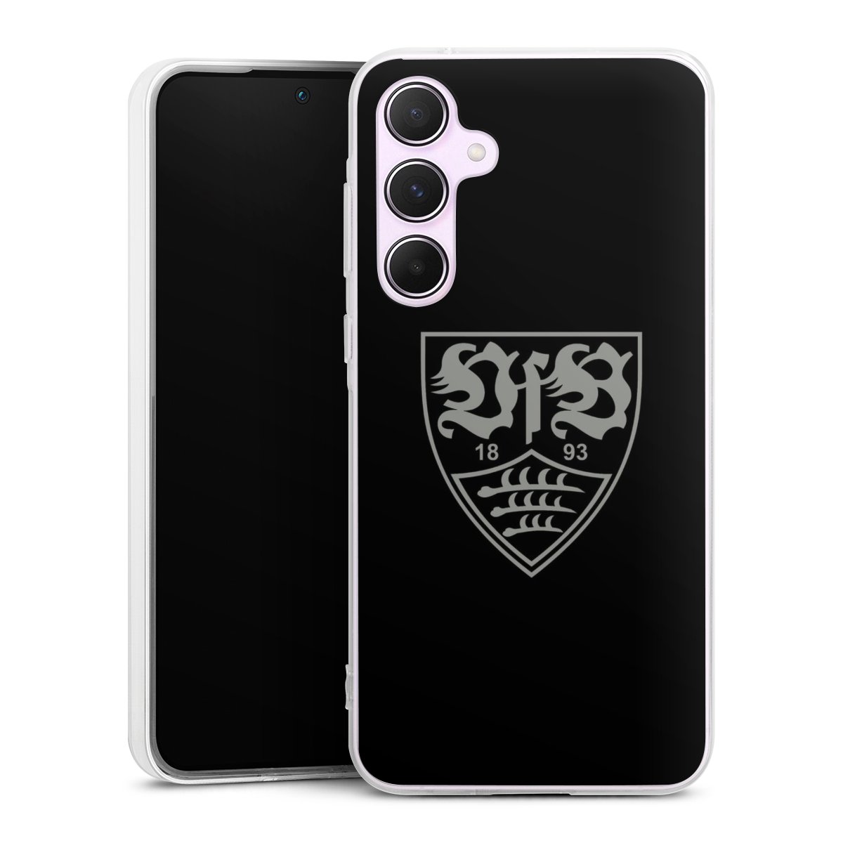 Galaxy A55 5G Handy Silikon Hülle Case transparent Handyhülle Official Licensed Product Vfb Stuttgart Silikon Case