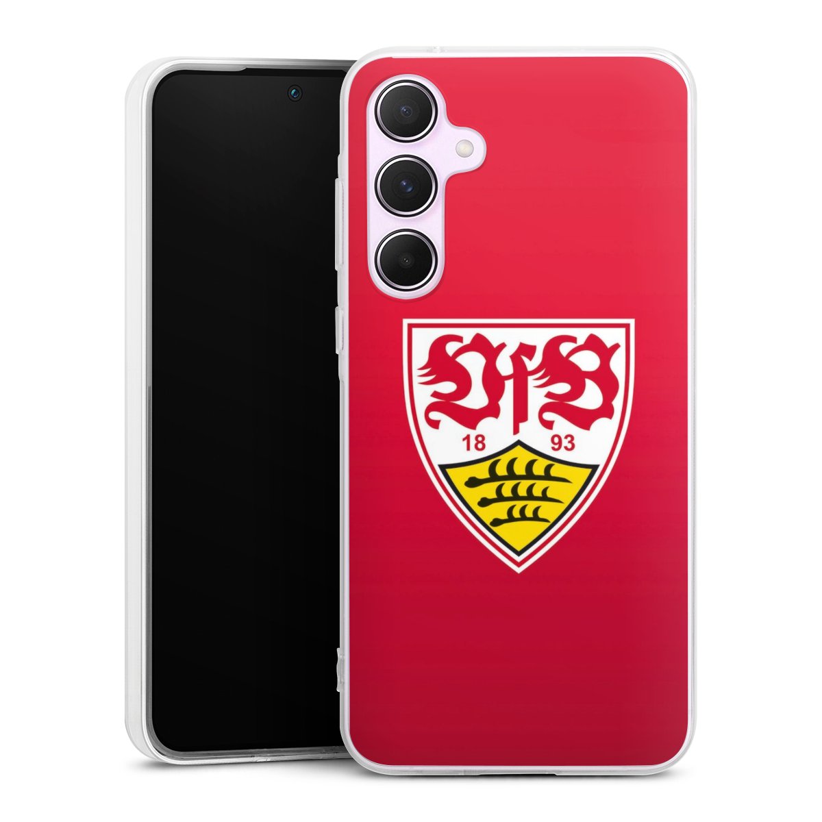 Galaxy A55 5G Handy Silikon Hülle Case transparent Handyhülle Official Licensed Product Vfb Stuttgart Silikon Case