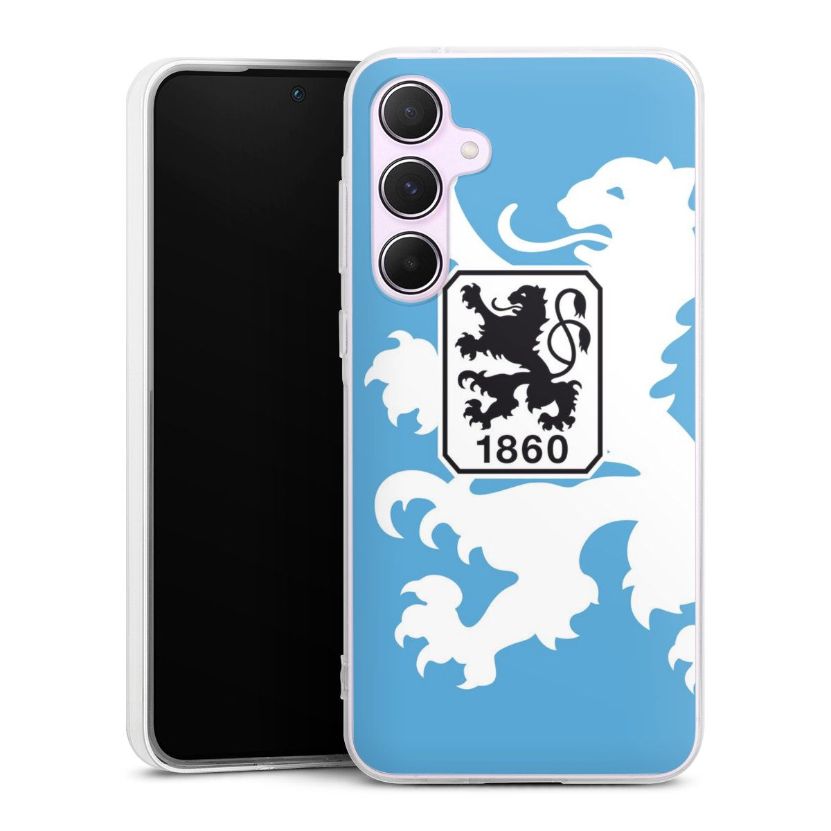 Galaxy A55 5G Handy Silikon Hülle Case transparent Handyhülle Coat Of Arms Official Licensed Product Silikon Case