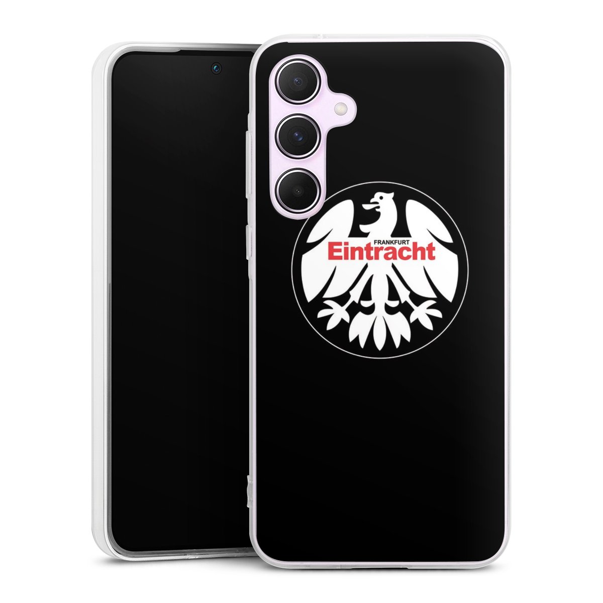 Galaxy A55 5G Handy Silikon Hülle Case transparent Handyhülle Official Licensed Product Eintracht Frankfurt Sge Silikon Case