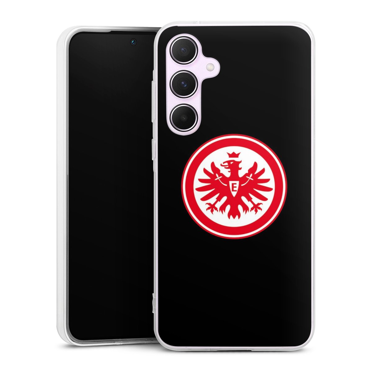 Galaxy A55 5G Handy Silikon Hülle Case transparent Handyhülle Eintracht Frankfurt Sge Eagle Silikon Case