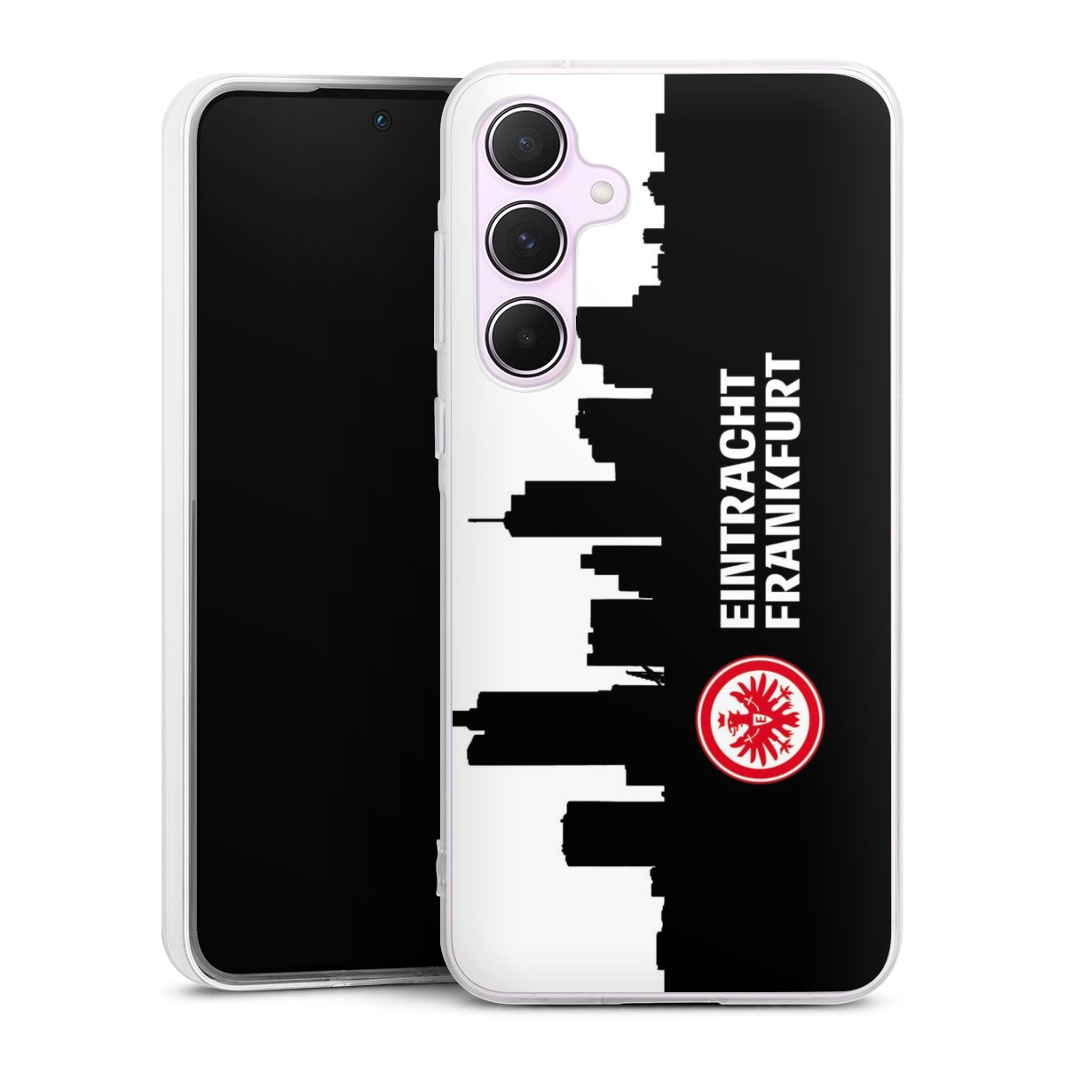 Galaxy A55 5G Handy Silikon Hülle Case transparent Handyhülle Sge Eintracht Frankfurt Official Licensed Product Silikon Case