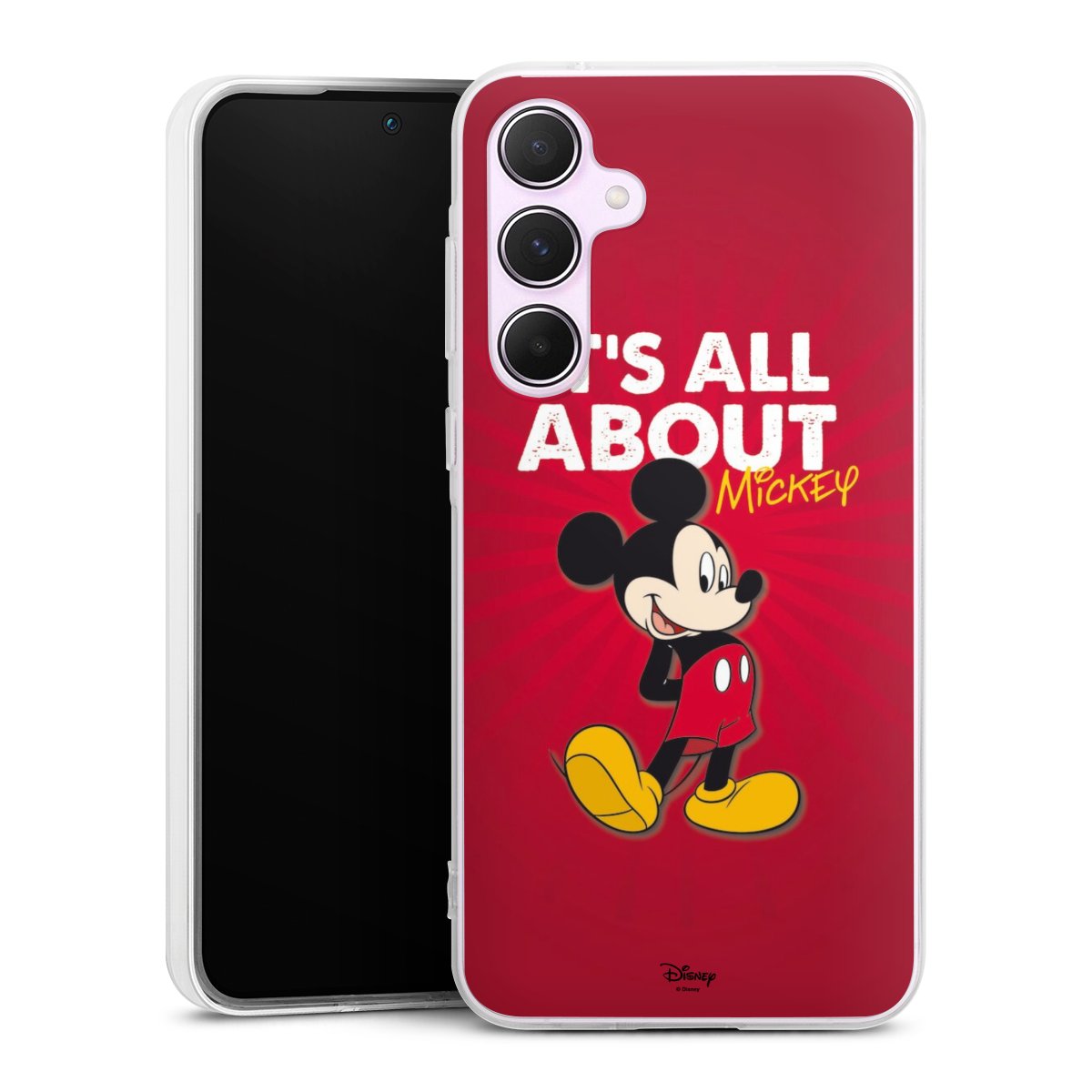 Galaxy A55 5G Handy Silikon Hülle Case transparent Handyhülle Mouse Disney Official Licensed Product Silikon Case