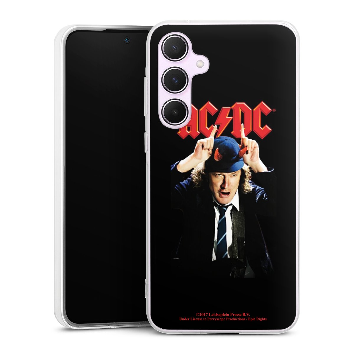 Galaxy A55 5G Handy Silikon Hülle Case transparent Handyhülle Merchandise Acdc Riverplate Silikon Case