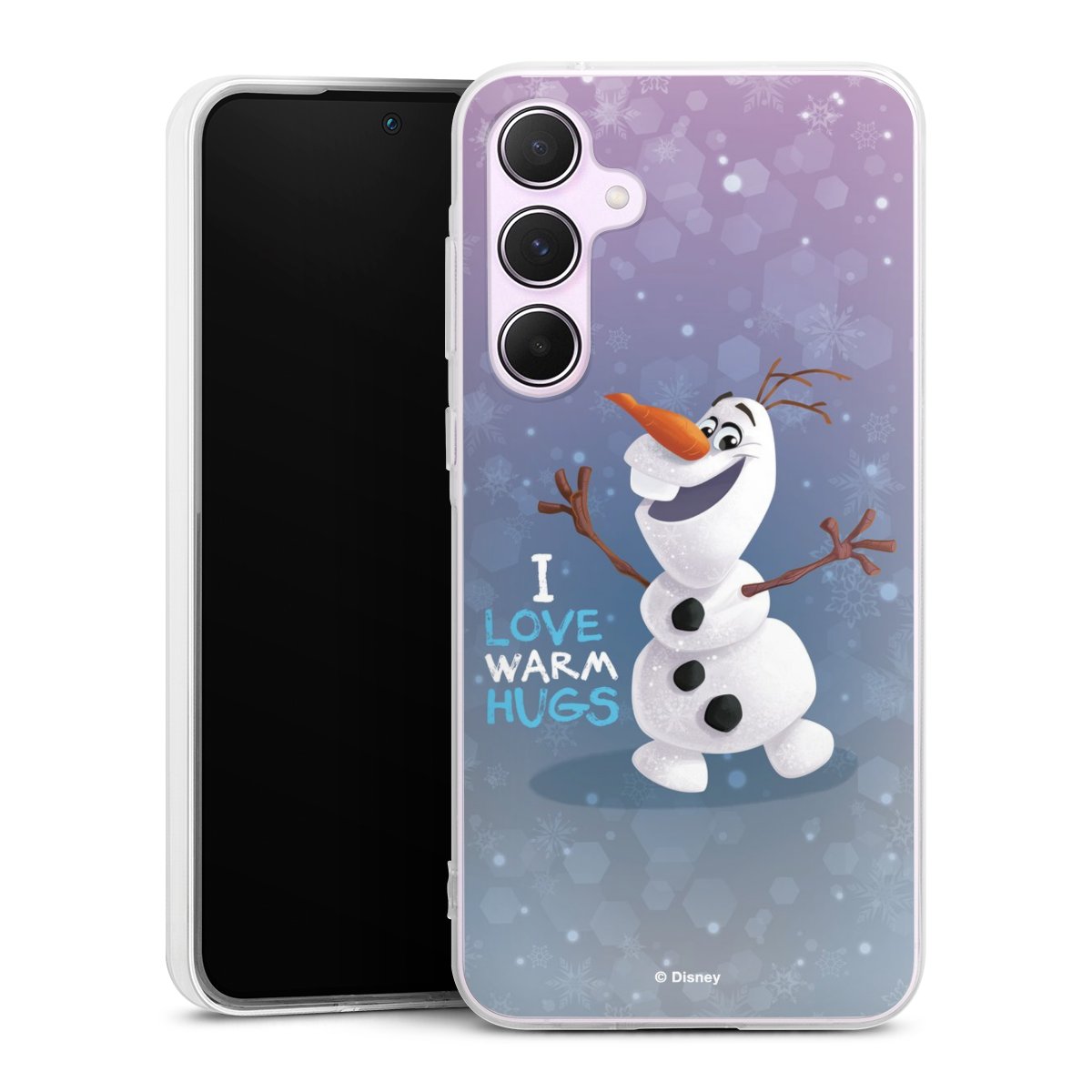 Galaxy A55 5G Handy Silikon Hülle Case transparent Handyhülle Frozen Frozen Olaf Official Licensed Product Silikon Case